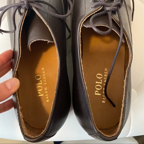Polo Ralph Lauren dark brown Alesky Calfskin Oxford