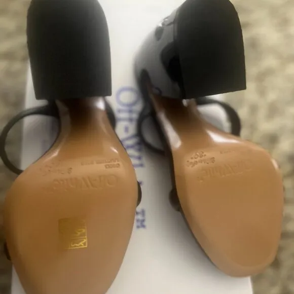 Pop Meteor leather mules. Off-White c/o Virgil Abloh. Size 39. New with box