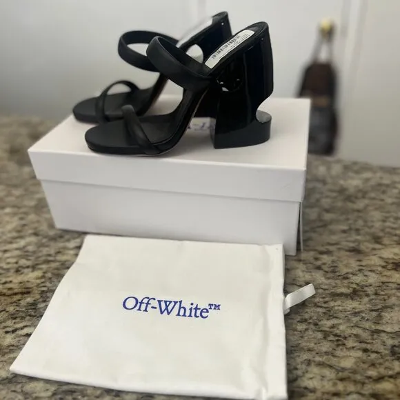 Pop Meteor leather mules. Off-White c/o Virgil Abloh. Size 39. New with box