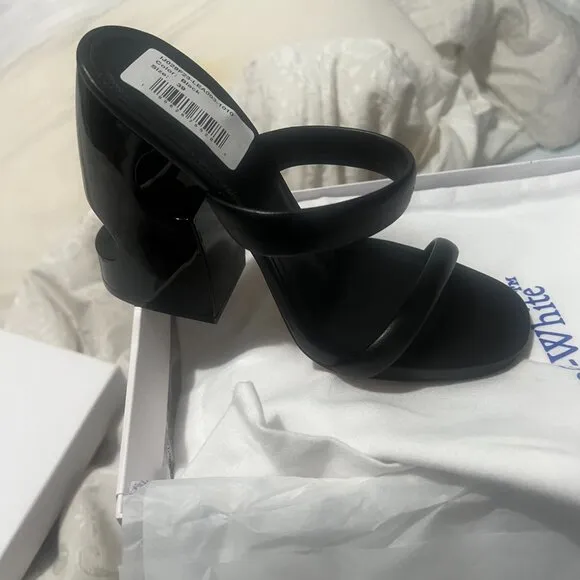 Pop Meteor leather mules. Off-White c/o Virgil Abloh. Size 39. New with box