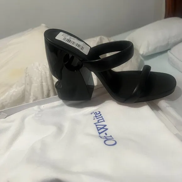 Pop Meteor leather mules. Off-White c/o Virgil Abloh. Size 39. New with box