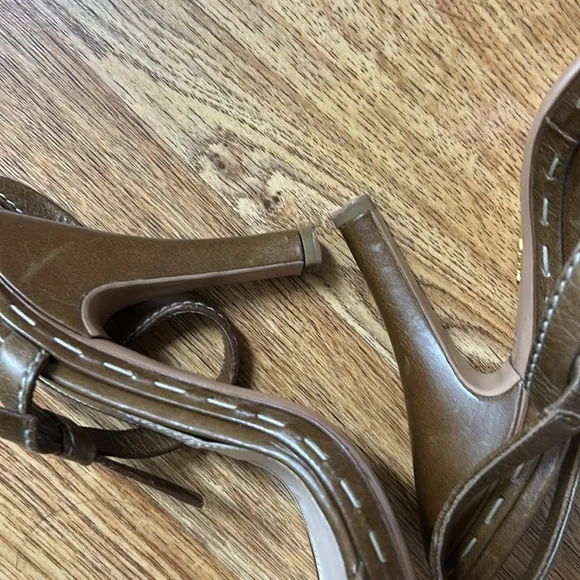 PRADA Brown Strappy Women's Heels Size 10.5