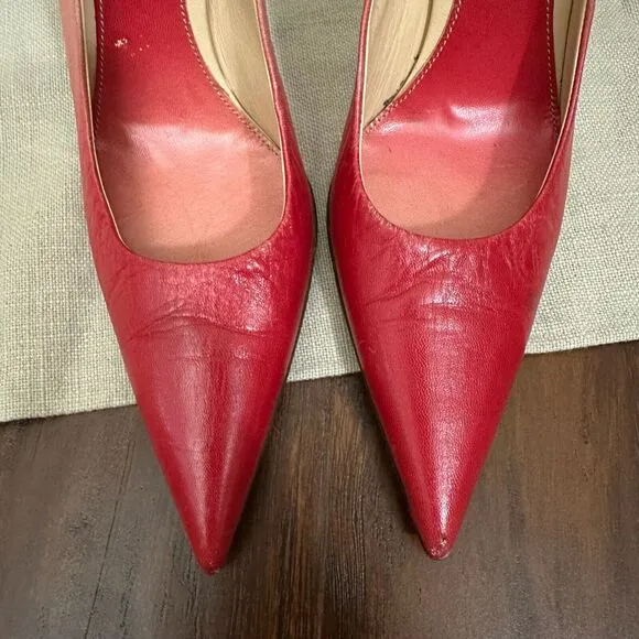 PRADA Capretto Pumps Pink Ombre Leather Pointed Heels Stiletto