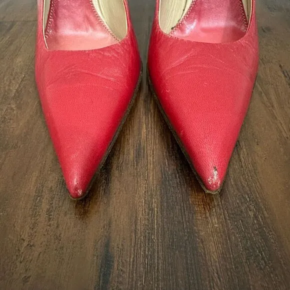 PRADA Capretto Pumps Pink Ombre Leather Pointed Heels Stiletto