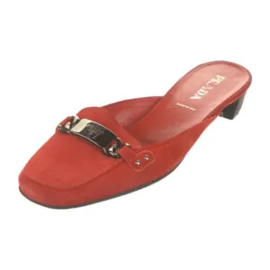 Prada Orange Suede Mules - 39 / 9