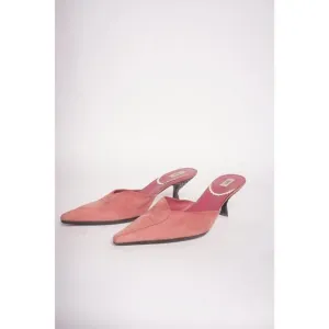 Prada Suede Pink Mules