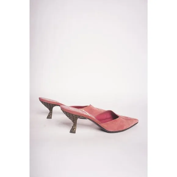 Prada Suede Pink Mules