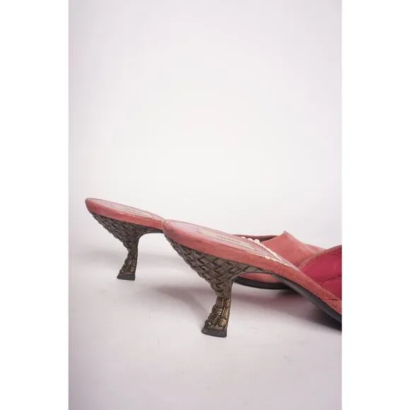 Prada Suede Pink Mules