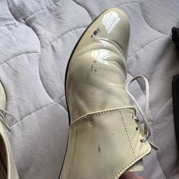 Prada Women’s Cream Oxford Shoes Classic Elegance
