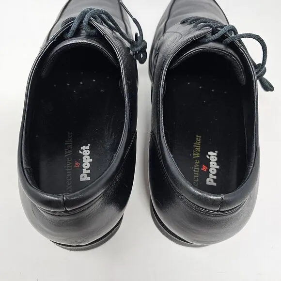Propet Executive Walker Leather Dress Shoes Mens Size 14 M1207 Black Oxfords