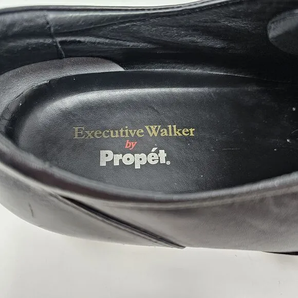 Propet Executive Walker Leather Dress Shoes Mens Size 14 M1207 Black Oxfords