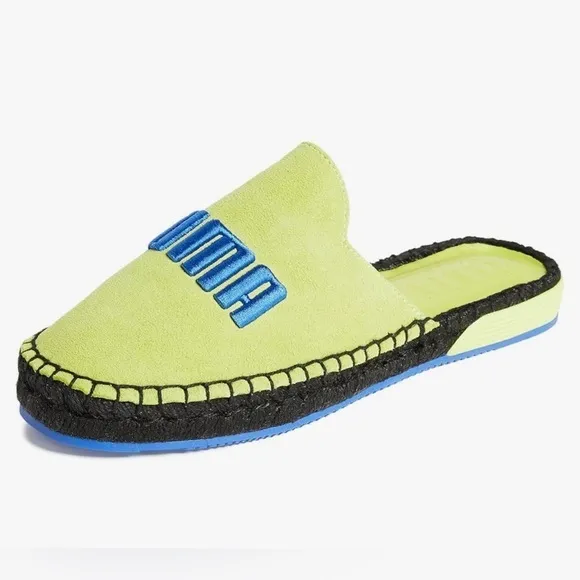 Puma X Fenty by Rhianna Embroidered Espadrilles Sulphur Spring Blue/black SZ 7.5