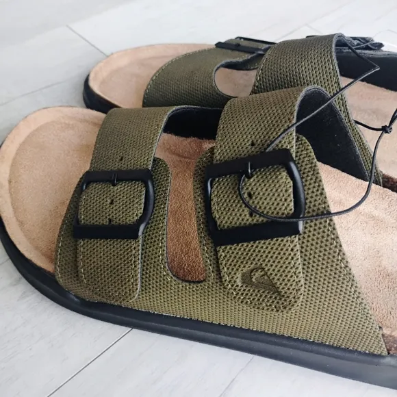QUIKSILVER NEW Embark Double Strap Deck Sandals Slip-on
