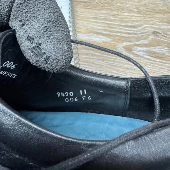Quirelli Black Leather Oxfords Men's Size 11