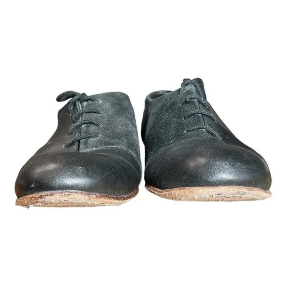 Rachel Comey Black Partial Suede Leather Oxfords - 6.5