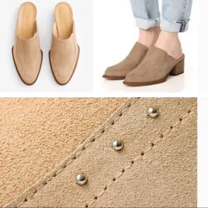 Rag and bone mules Dunbe suede Weiss  size 9 NIB