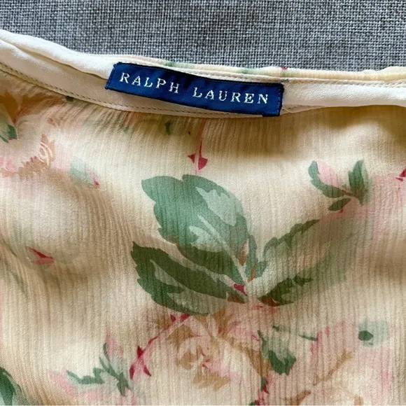 Ralph Lauren Blue Label Tiered Silk Skirt Heirloom Rose | M