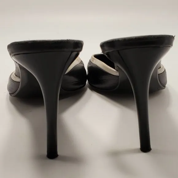 Ralph Lauren Collection Italian Leather Pointed Toe Mules Career Professional 8B