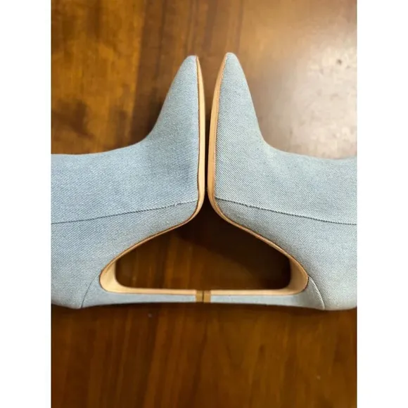 RAYE Benita Knee High Boots in Denim Blue 6 New Womens Heels