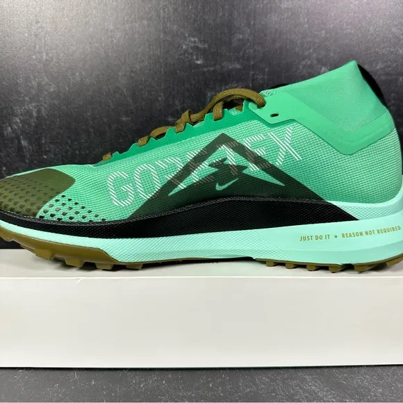 REACT PEGASUS TRAIL 4 GORE TEX SPRING GREEN OLIVE FLAK MINT FOAM BLACK RUNNING