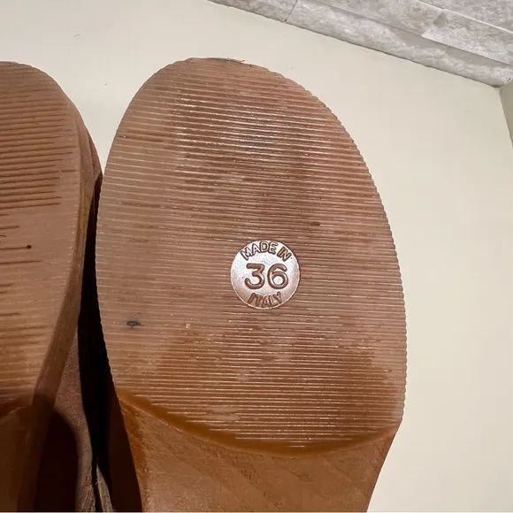 RE/DONE Suede Brown Tan Mules | 6