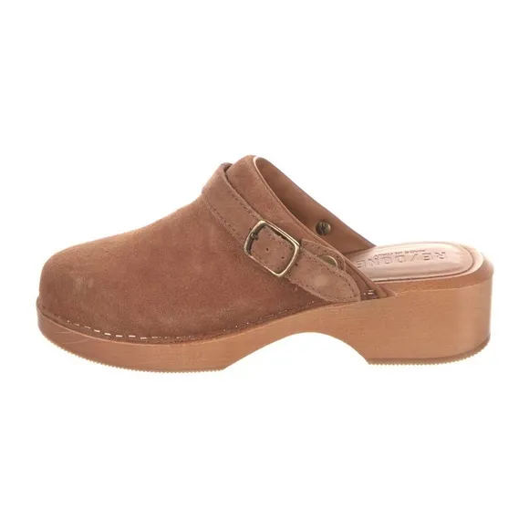RE/DONE Suede Brown Tan Mules | 6