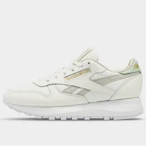 Reebok Classic Leather Casual Sneaker Sz 8 Ivory/Seafoam
