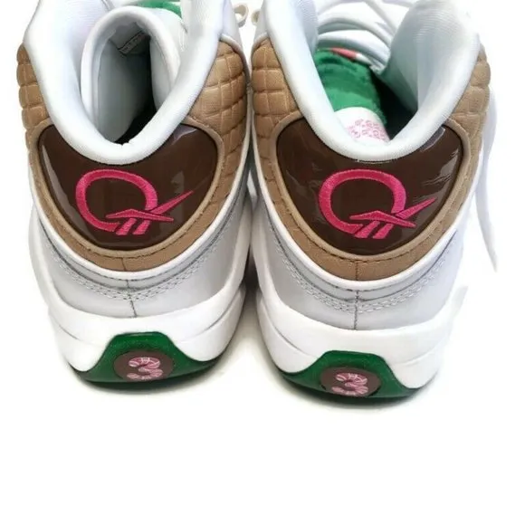 Reebok Question Mid Candy Land x Hasbro Iverson Rainbow Trail Size 4 GZ0081