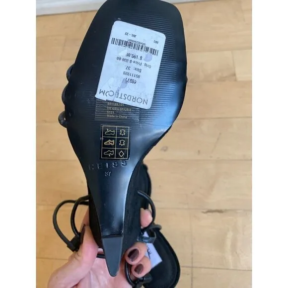 Reiss  &quot;Daisey&quot; suede Strappy wedge black Heels wedge