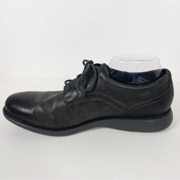 Rockport Men's Garett Plain Toe Shoes Dark Gray
