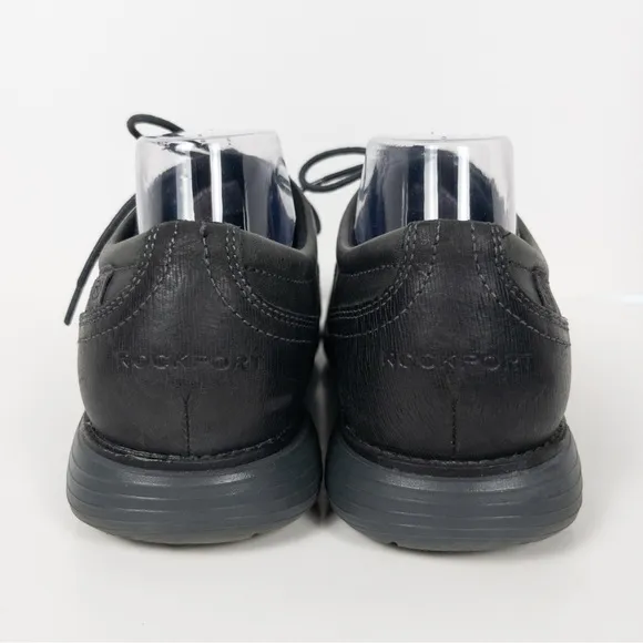 Rockport Men's Garett Plain Toe Shoes Dark Gray