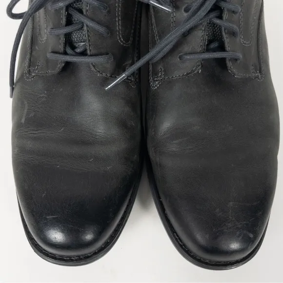 Rockport Men's Garett Plain Toe Shoes Dark Gray