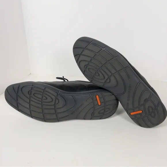 Rockport Men's Garett Plain Toe Shoes Dark Gray