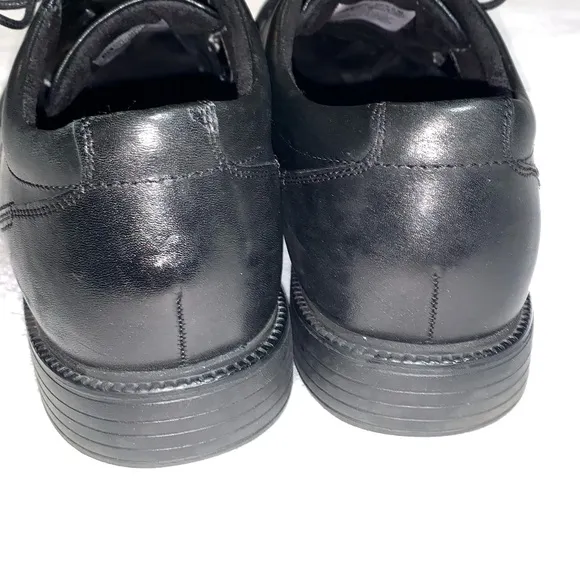 Rockport Plain Toe Mens Black Oxfords Shoes Sz 11.5