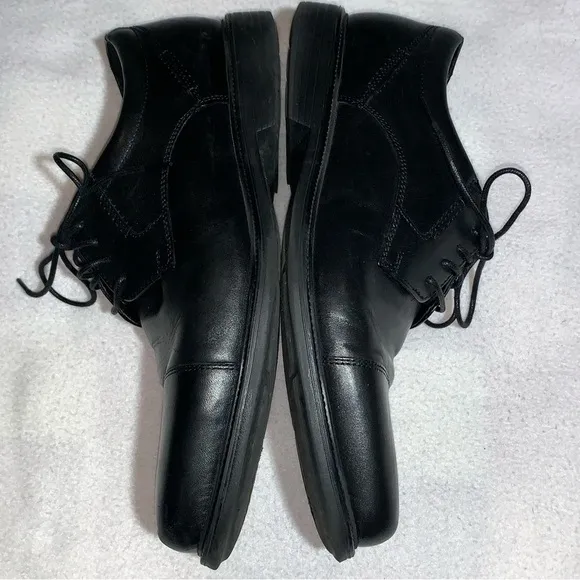Rockport Plain Toe Mens Black Oxfords Shoes Sz 11.5