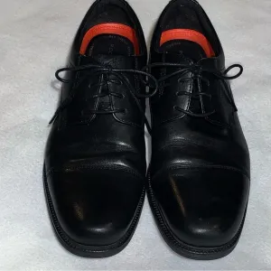 Rockport Plain Toe Mens Black Oxfords Shoes Sz 11.5