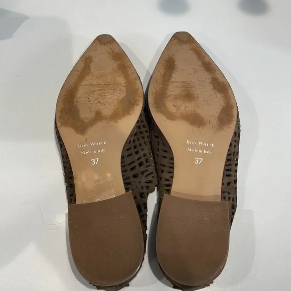 Ron White Open Weave Gradient Leatger Mules—Beautiful!!  Great Condition!! 37