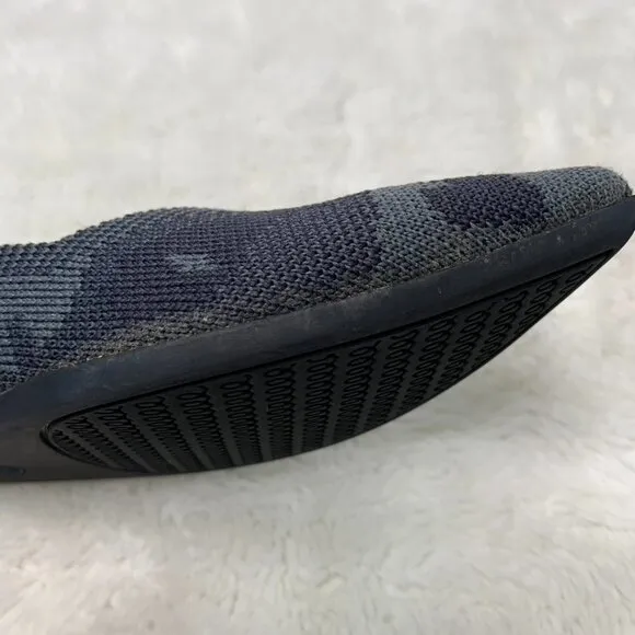Rothy’s Women's Gray Black Retired The Point In Dark Camo Flats Shoes Size 7