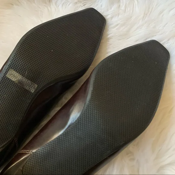 s l e e k :: Paul Green Square Toe Leather Pumps Heels