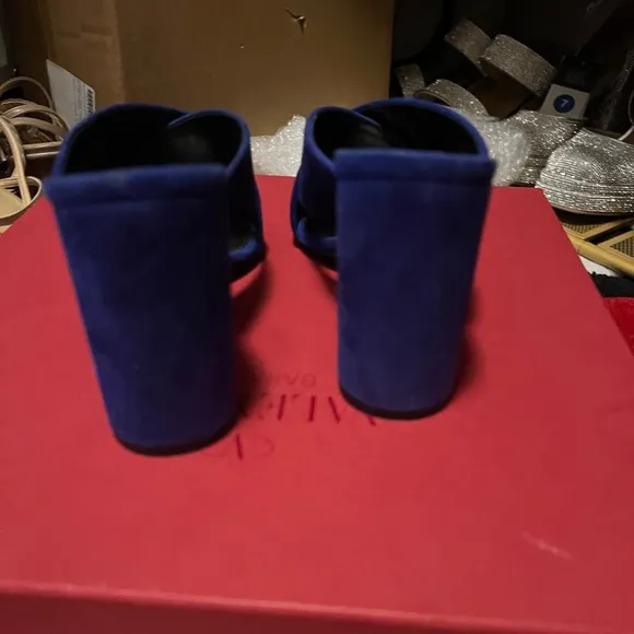 Saint Laurent loulou blue mules