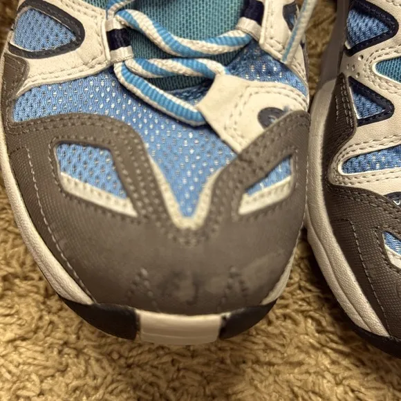 Salomon Men Blue and Gray Trail Running Shoes Size 8.5