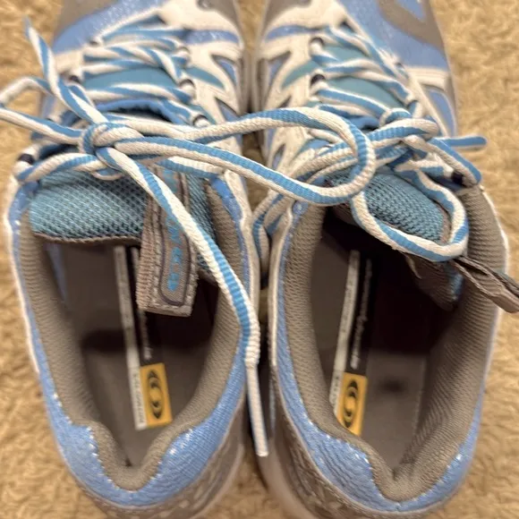 Salomon Men Blue and Gray Trail Running Shoes Size 8.5