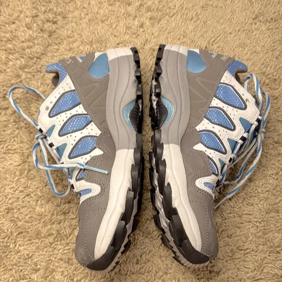 Salomon Men Blue and Gray Trail Running Shoes Size 8.5