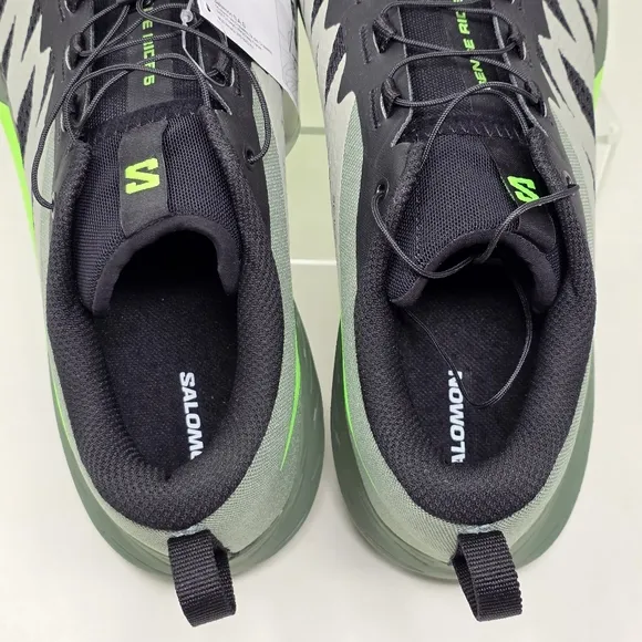 SALOMON Sense Ride 5 Black Green Grey Trail Running Shoes Men’s Size 11.5 New