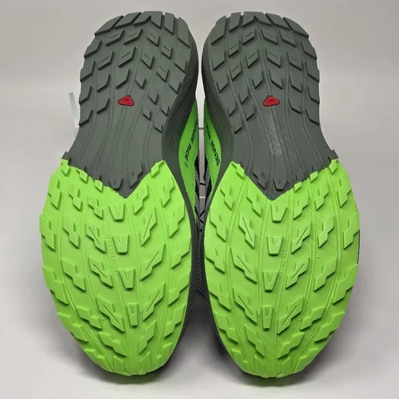 SALOMON Sense Ride 5 Black Green Grey Trail Running Shoes Men’s Size 11.5 New