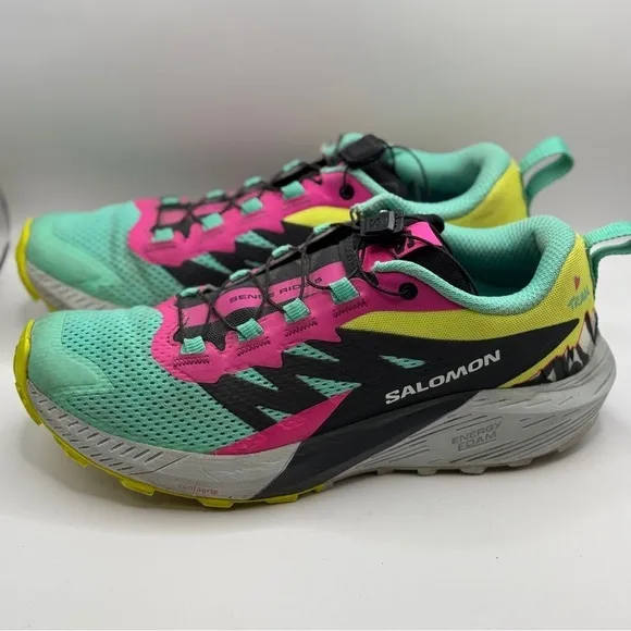 Salomon sense ride 5 Martina trail running shoes size 8 womens,  7 mens