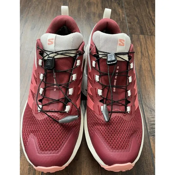 Salomon Shoes Womens Size 10 Sense Ride 5 Goretex Outdoor Trail Running 473145