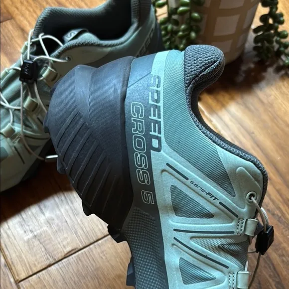 Salomon SPEED Cross 5 Aqua Green Trail Running Shoes