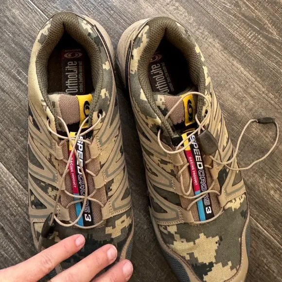 Salomon Speedcross 3 Men s Trail Running Shoes Digital Sand camo 8.5