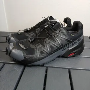 Salomon Speedcross GTX Gore-Tex Trail Running Shoes Men's Sz 11 Black 475690- NA